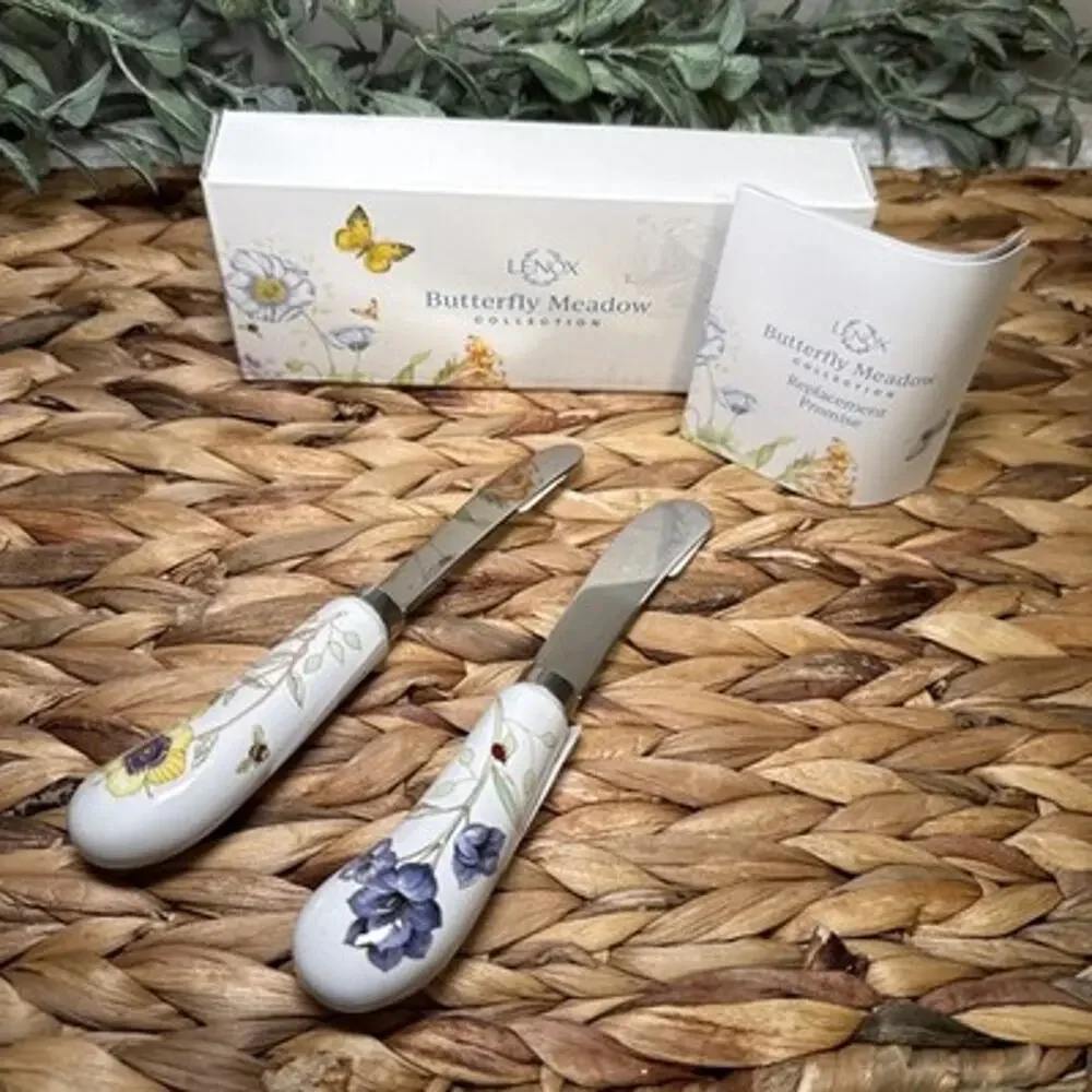 Lenox 885610 Butterfly Meadow 2 Piece Spreader Set Floral 6